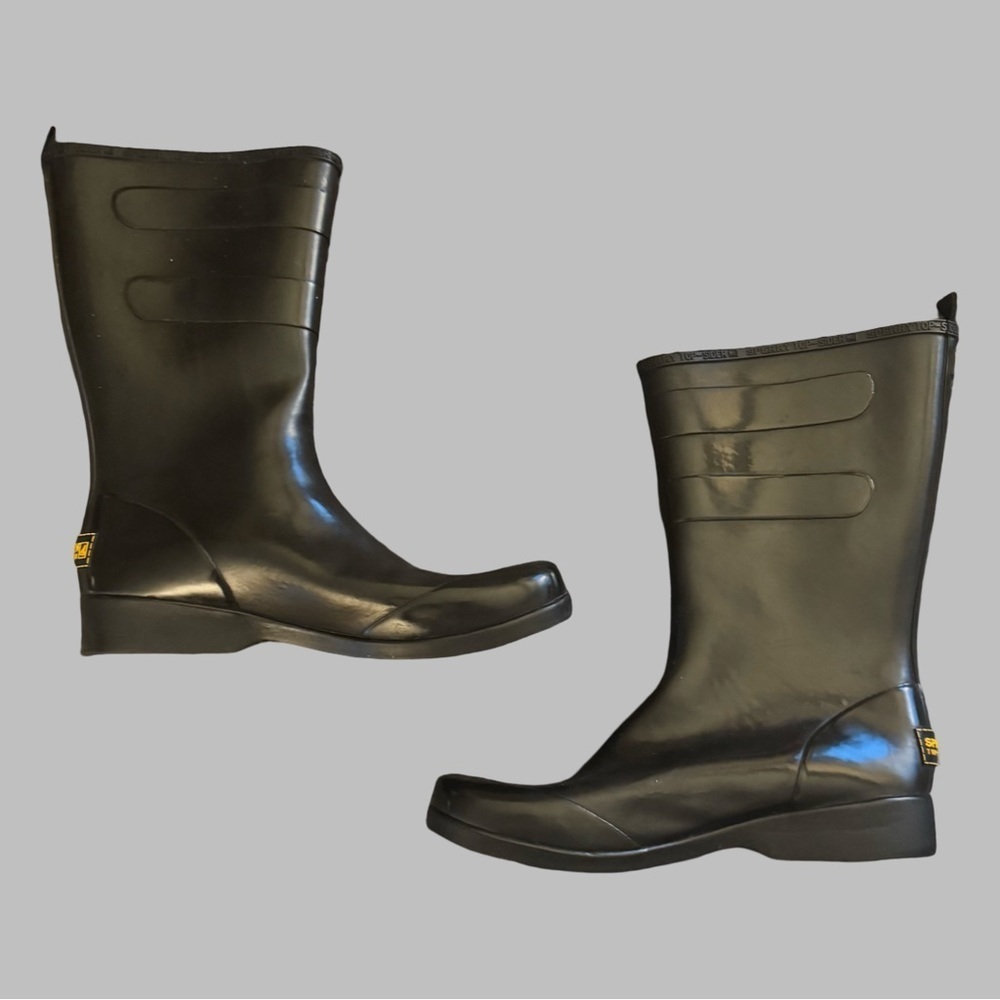 SPERRY Women’s Duck Float Black Rain Boots - Picture 2 of 13